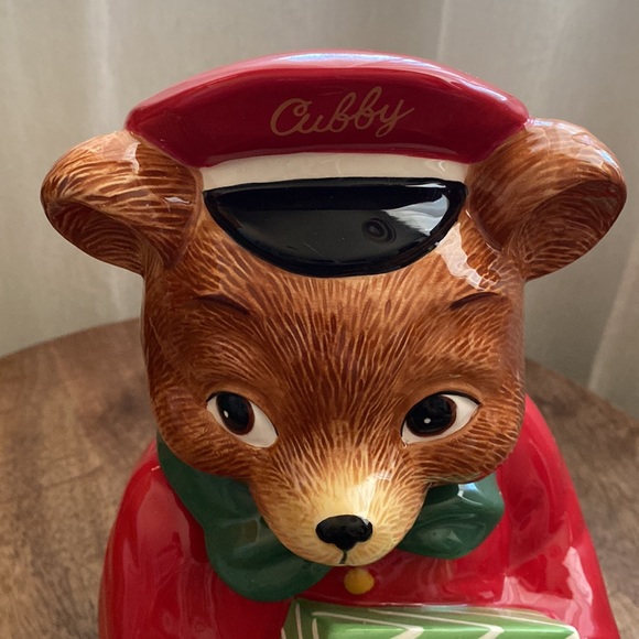 NIB Vintage Harry & David Cubby Bear Cookie Jar - Picture 4 of 9